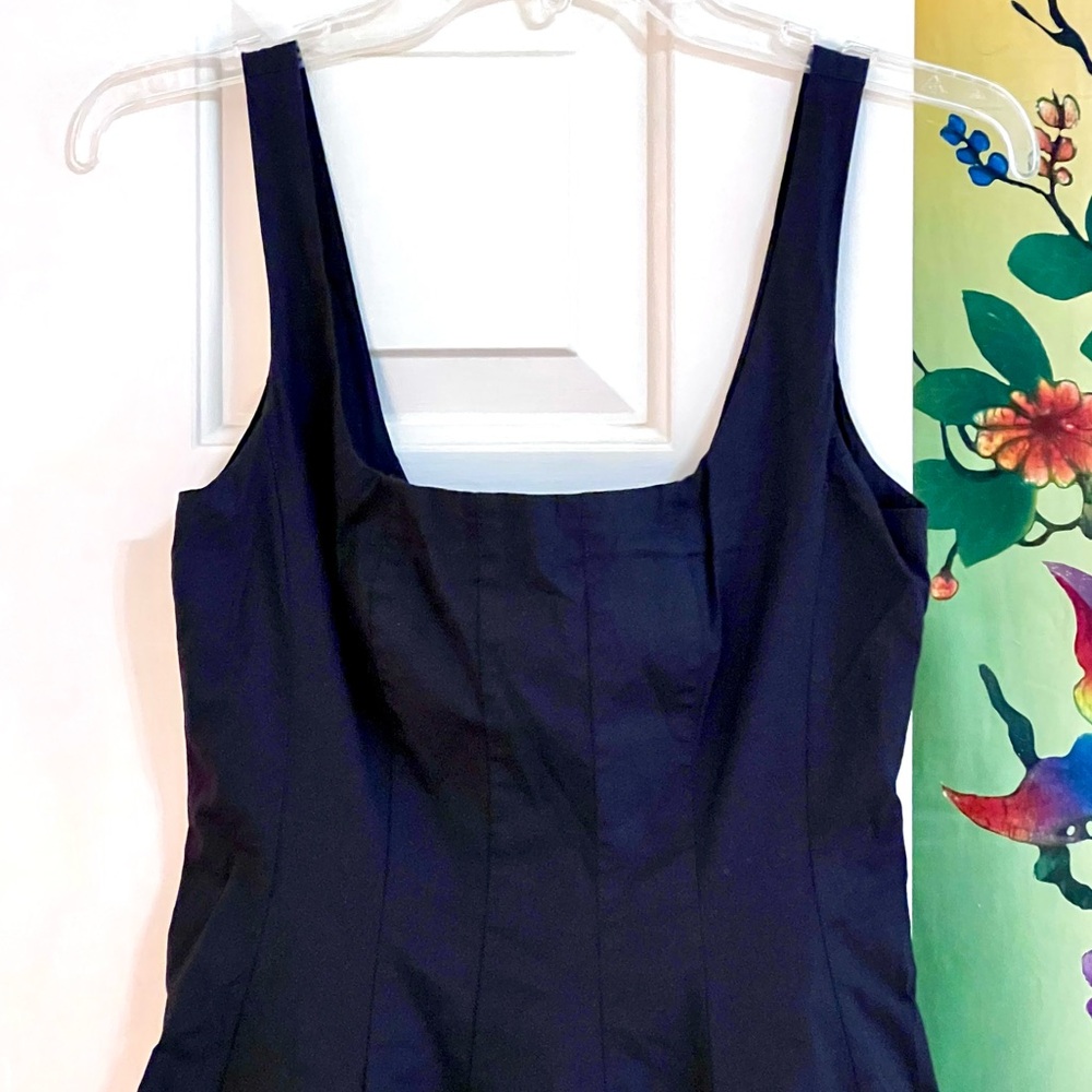 πΊπHPππΊ NWT Staud Mini Wells Dress Black - Picture 13 of 16